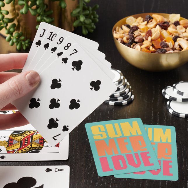 Baralho Cartas de Jogar Estilo Praia (In situ)