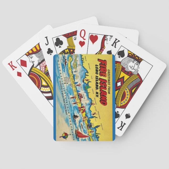 Baralho Cartas de jogar Fire Island (Verso)