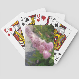 Baralho Cartas de Jogar Florais de Flor de Astilbe Rosa pa