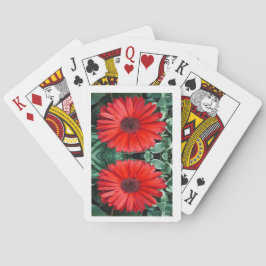 Baralho Cartas de Jogar Florais Laranja Daisy
