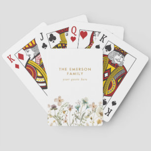 Baralho Cartas de Jogar Floral Clássico