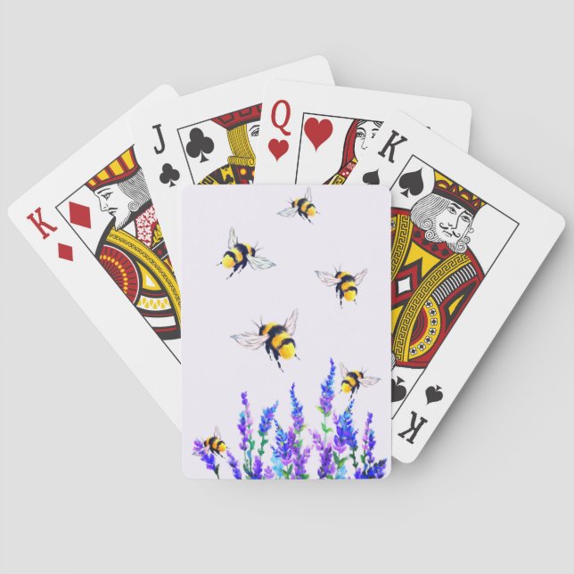 Baralho Cartas de Jogar Flores e Abelhas (Verso)