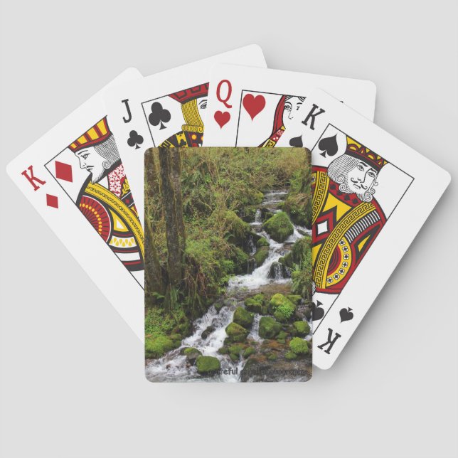 Baralho Cartas de jogar fotos em cascata (Verso)