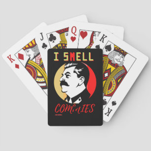 Baralho cartas de jogar "I SMELL COMMIES 3 STALIN"