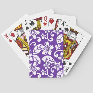 BARALHO CARTAS DE JOGAR ILHA PLUMERIA (ROXO)