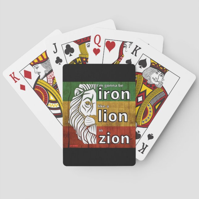 Baralho cartas de jogar "IRON LION" (Verso)