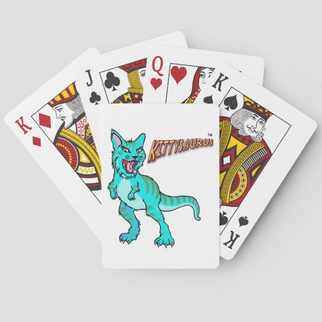Baralho Cartas de Jogar KITTYSAURUS™ (Verso)