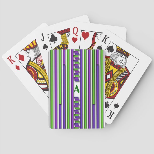 Baralho Cartas de Jogar Listradas (Verso)