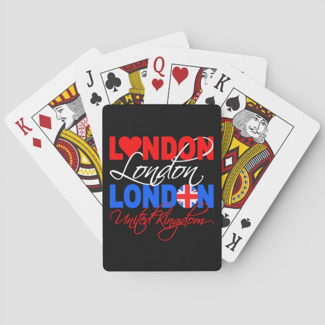Baralho Cartas de jogar Londres (Verso)