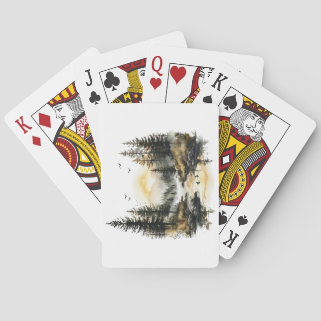 Baralho Cartas de Jogar Natureza Está Chamando (Verso)