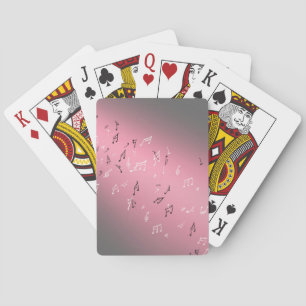 Baralho Cartas de Jogar Notas Musicais Luar Rosa