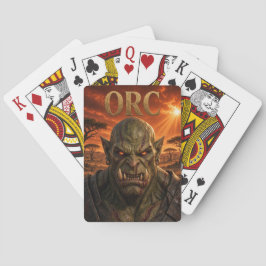 Baralho Cartas de Jogar Orc, Cartas de Pôquer