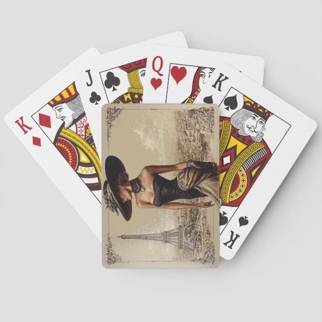 Baralho Cartas de Jogar Paris França (Verso)