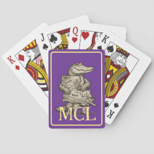 Baralho Cartas de Jogar Personalizadas Gator Love Louisian