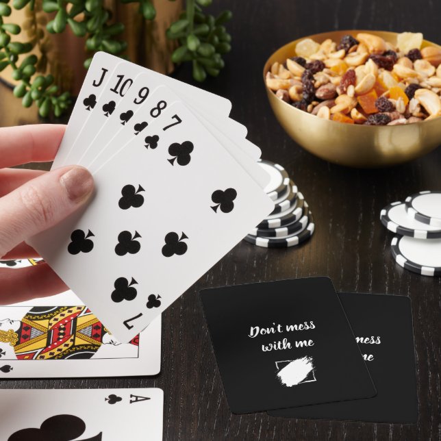 Baralho Cartas de Jogar Personalizadas "Não Brinque Comigo (In situ)