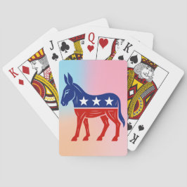 Baralho Cartas de Jogar Políticas com Burro Democrata