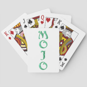 Baralho Cartas de jogar pôquer branco do Mojo