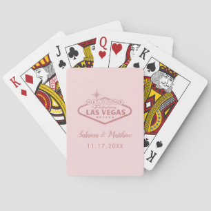 Baralho Cartas de Jogar Rosa Dourado Bem-vindo a Las Vegas