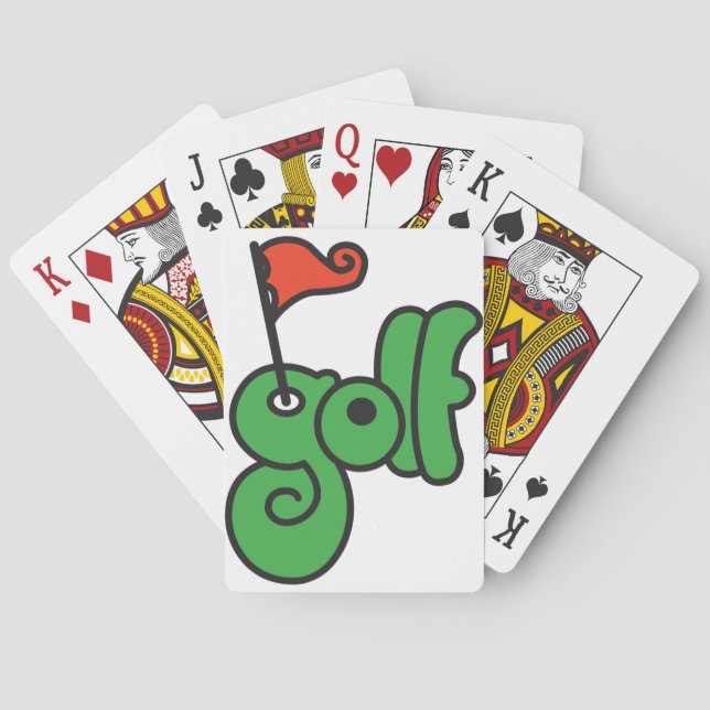 Baralho Cartas de Jogar Sinal de Golfe (Verso)