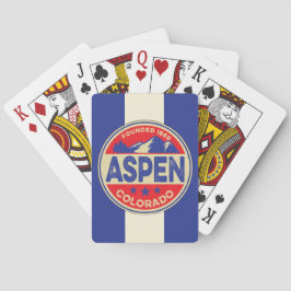 Baralho Cartas de Jogar Ski Aspen Azul e Vermelho
