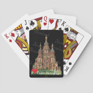 Baralho Cartas de jogar St. Petersburg Rússia Russia