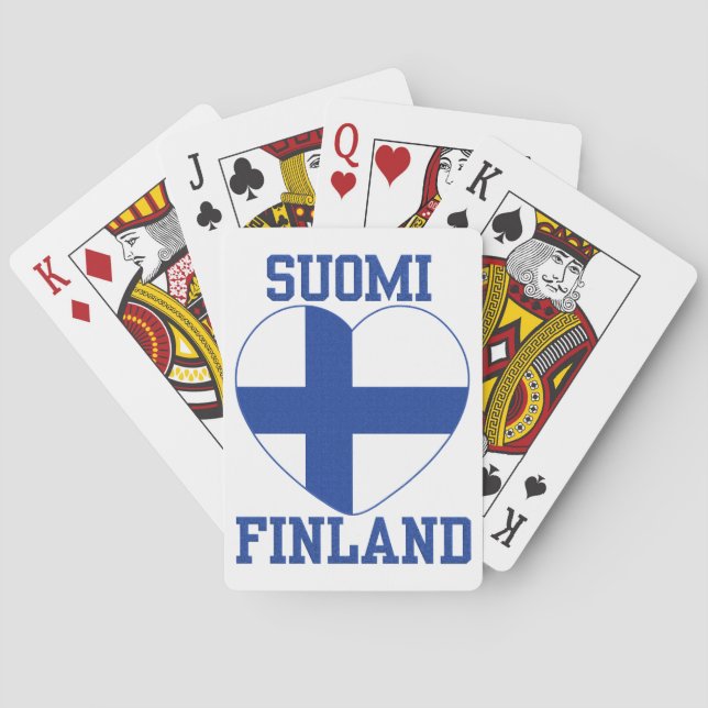Baralho Cartas de jogar SUOMI FINLAND (Verso)