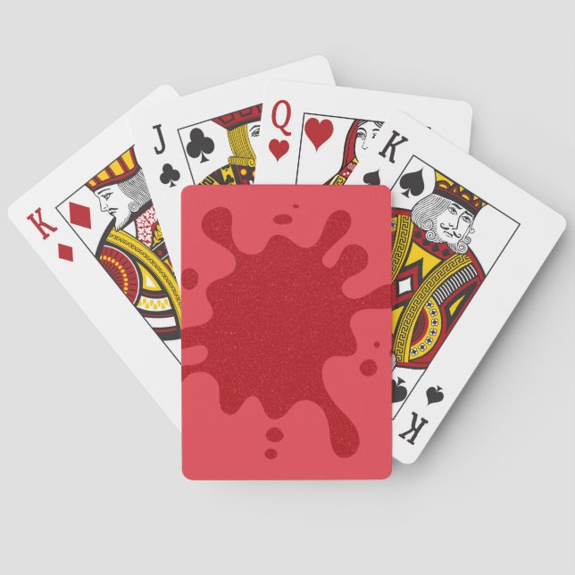 Baralho Cartas de Jogar Vermelhas Tomate Personalizáveis (Verso)