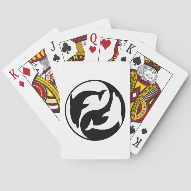 Baralho Cartas de Jogar Yin Yang Golfinhos (Verso)