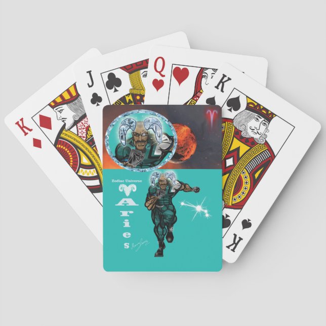 Baralho Cartas de jogo de festa de aniversário com tema Ár (Verso)
