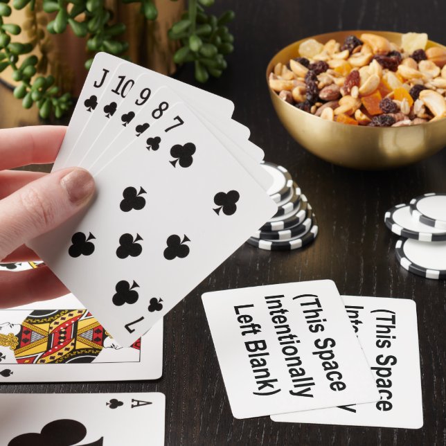 Baralho CARTAS DE JOGO Este Espaço Foi Deixado Em Branco I (In situ)