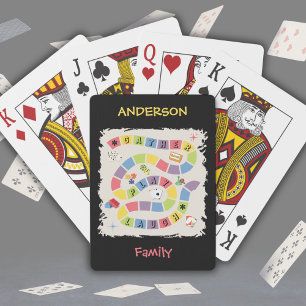 Baralho Cartas de Jogo Noturno Coloridas e Retrô