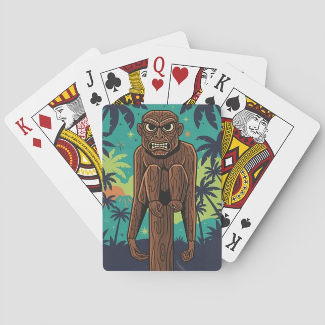 Baralho Cartas de Macaco Tiki (Verso)