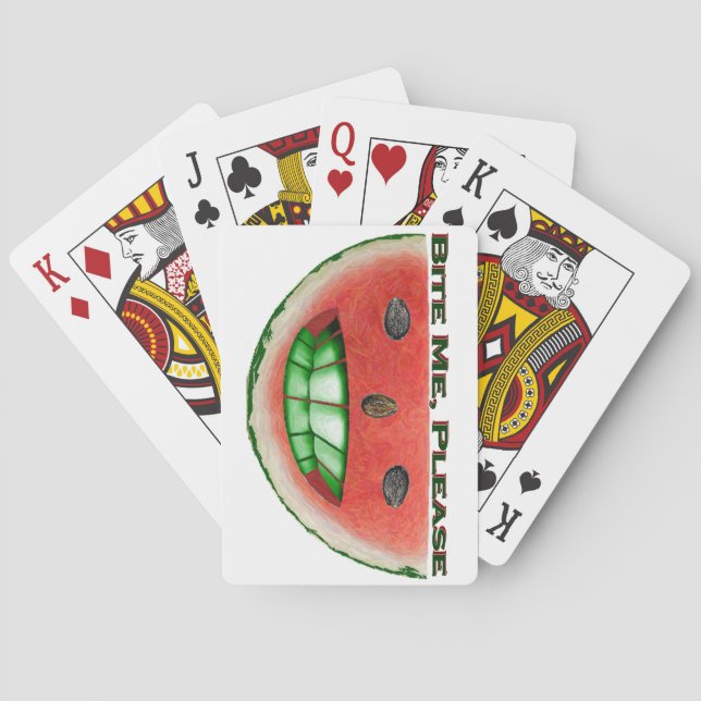 Baralho Cartas de Melancia Morda Me (Verso)