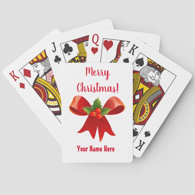 Baralho Cartas de Natal Arco de Festa  (Verso)