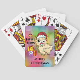 Baralho Cartas de Natal com Llama