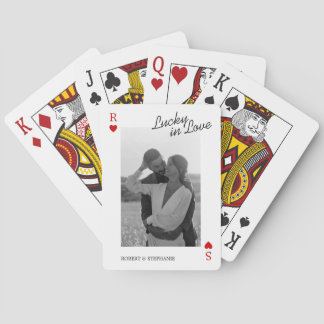 Baralho Cartas de Poker de Casal Foto Lucky in Love