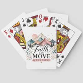 Baralho Cartas de Poker Fé Pode Mover Montanhas