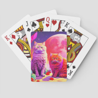 Baralho Cartas de pôquer de gato artístico