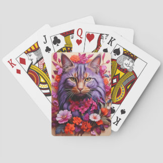 Baralho Cartas de pôquer de gato artístico