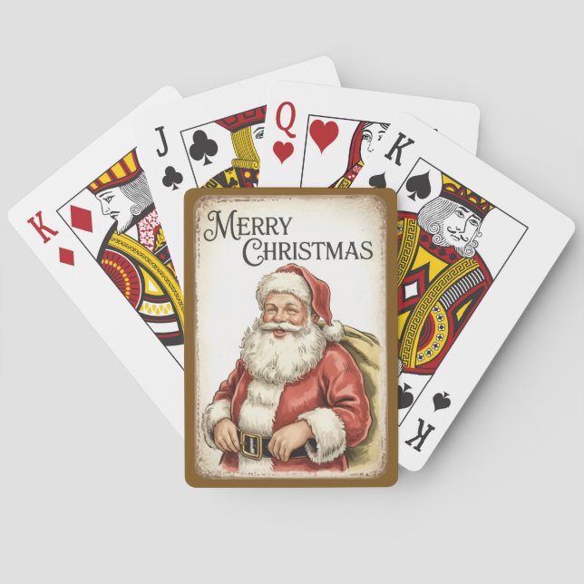 Baralho Cartas de pôquer Natal Feliz  (Verso)