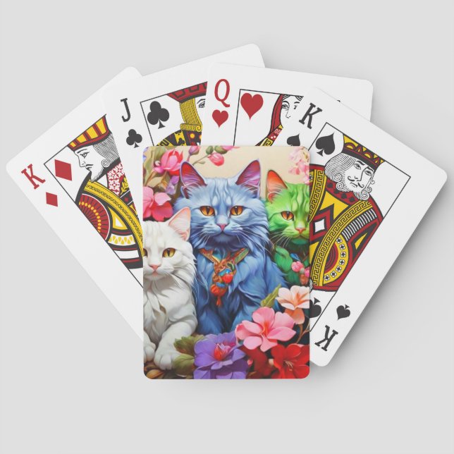 Baralho Cartas de Pôquer para Amantes de Gatos (Verso)