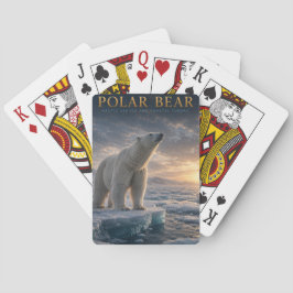 Baralho Cartas de Pôquer Ursos Polares Animais Gelo Mar Ár