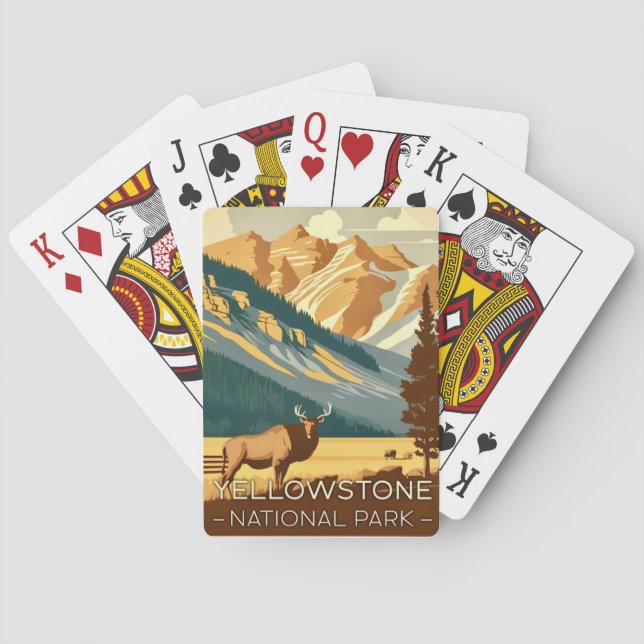 Baralho Cartas de Viagem Yellowstone (Verso)
