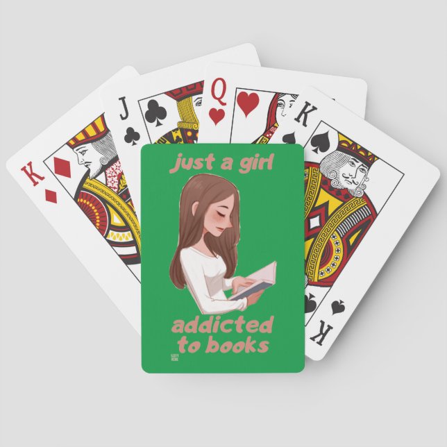 Baralho cartas engraçadas "APENAS UMA MENINA." (Verso)