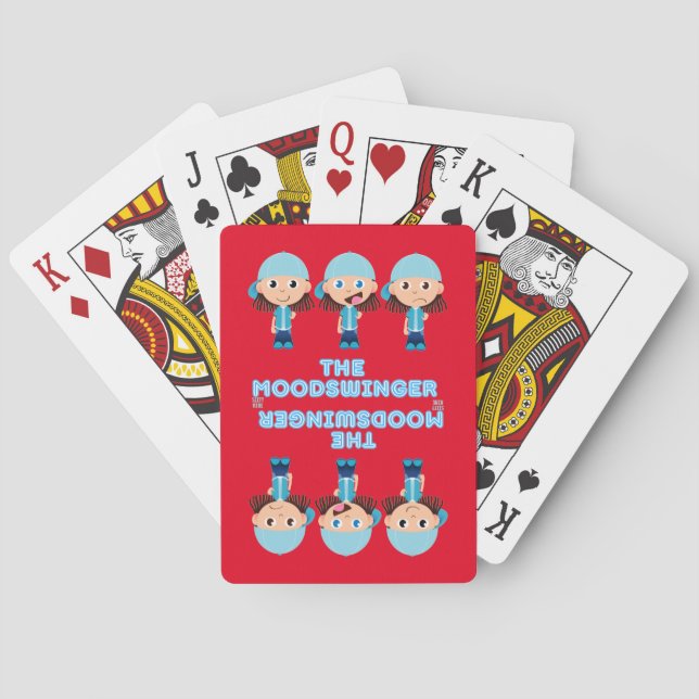 Baralho cartas engraçadas "O MOODSWINGER" (Verso)
