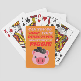Baralho cartas engraçadas "OINK PGGIE"