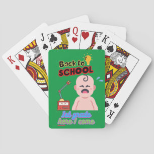 Baralho cartas engraçadas "VOLTAR À ESCOLA"