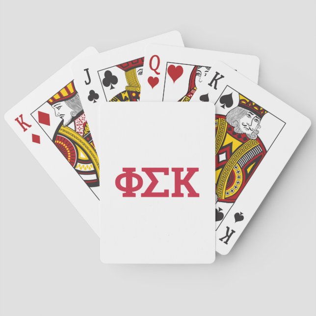 Baralho Cartas Phi Sigma Kappa (Verso)