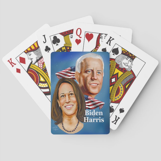 Baralho Cartas presidenciais de 2020 de Biden Harris (Verso)