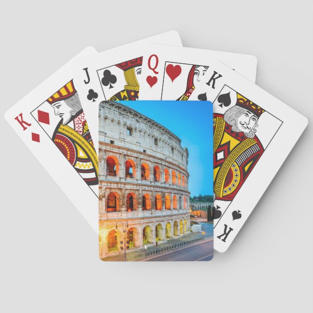 Baralho Cartaz Colosseum Roma Itália (Verso)